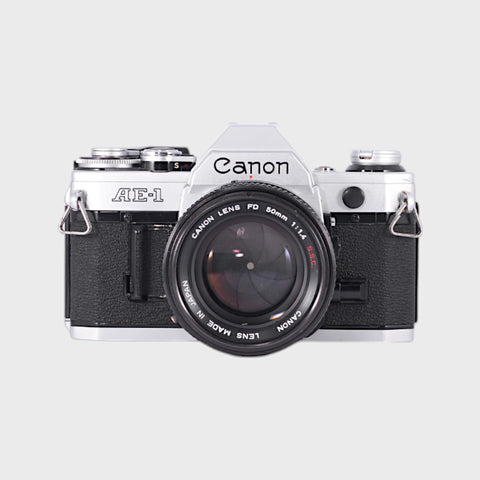 Canon AE-1 35mm SLR film camera with 50mm f1.4 lens