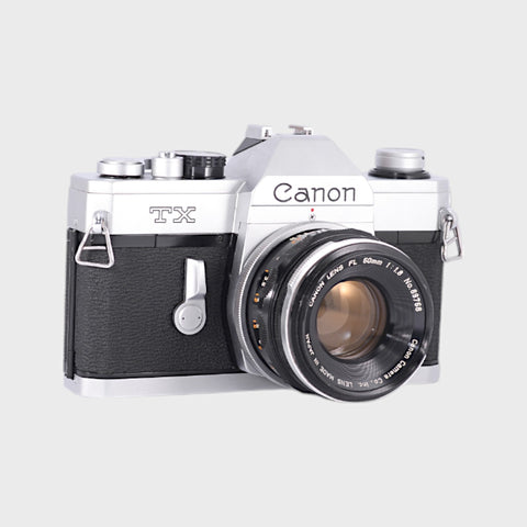 Canon TX 35mm SLR film camera with 50mm f1.8 lens