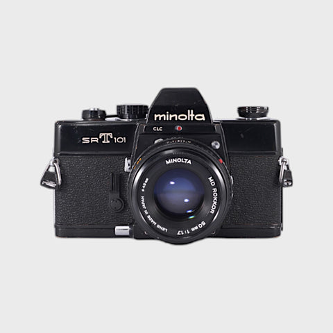 Minolta SRT 101 35mm SLR Film Camera with 50mm f1.7 Lens