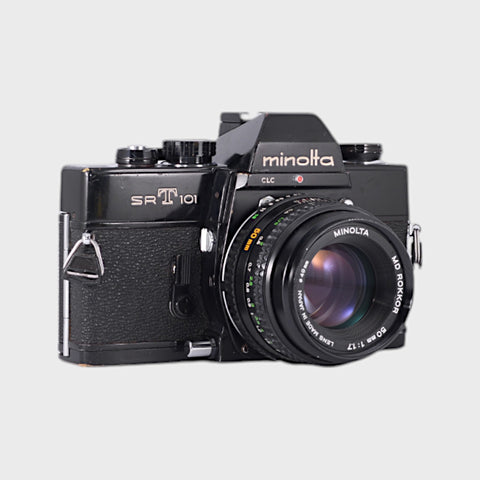 Minolta SRT 101 35mm SLR Film Camera with 50mm f1.7 Lens