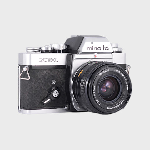 Minolta XE-1 35mm SLR Film Camera with 28mm f2.8 Lens