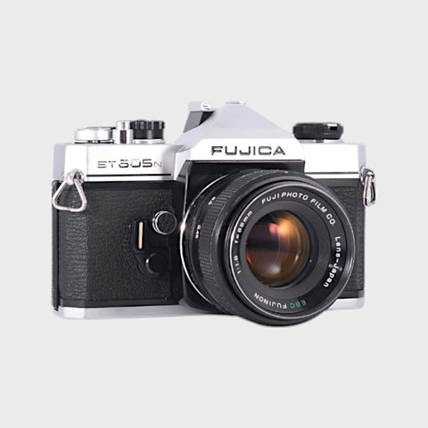 Fujica ST605N 35mm SLR film camera with 55mm f1.8 lens