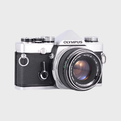 Olympus Om-1 35mm SLR Film Camera with 50mm f1.8 Lens