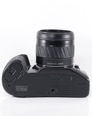 Minolta Dynax 500si 35mm SLR film camera with 50mm f3.5 macro lens
