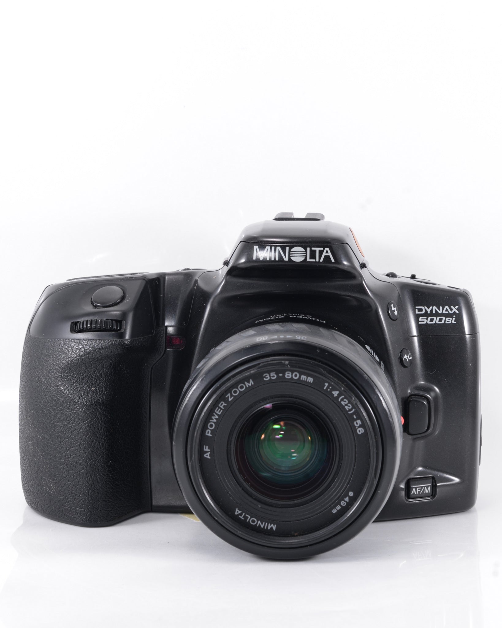 Minolta Dynax 500si 35mm SLR film camera with 35-80mm lens
