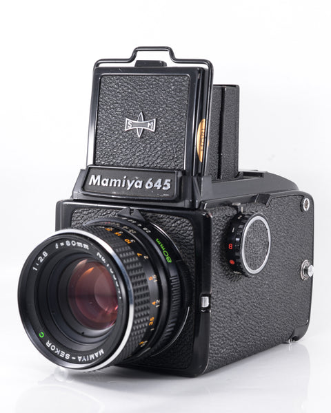 Mamiya 645J Medium Format film camera with 80mm f2.8 lens