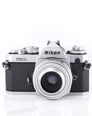 Nikon FM3A 35mm SLR film camera with 45mm f2.8P lens