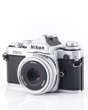 Nikon FM3A 35mm SLR film camera with 45mm f2.8P lens
