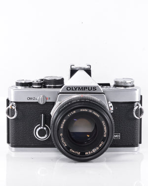 Olympus OM-2n 35mm SLR Film Camera with 50mm f1.8 Lens