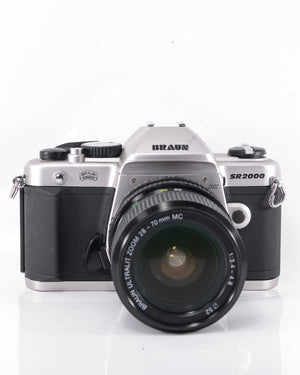 Braun SR2000 MD 35mm SLR Film Camera with 28-70mm zoom lens
