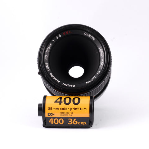 Canon FD 50mm f3.5 Macro SSC Lens