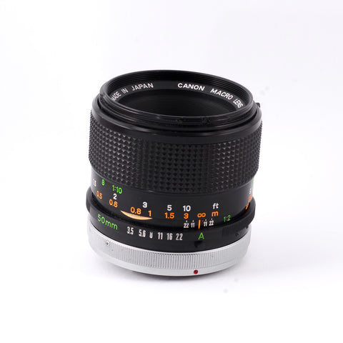 Canon FD 50mm f3.5 Macro SSC Lens
