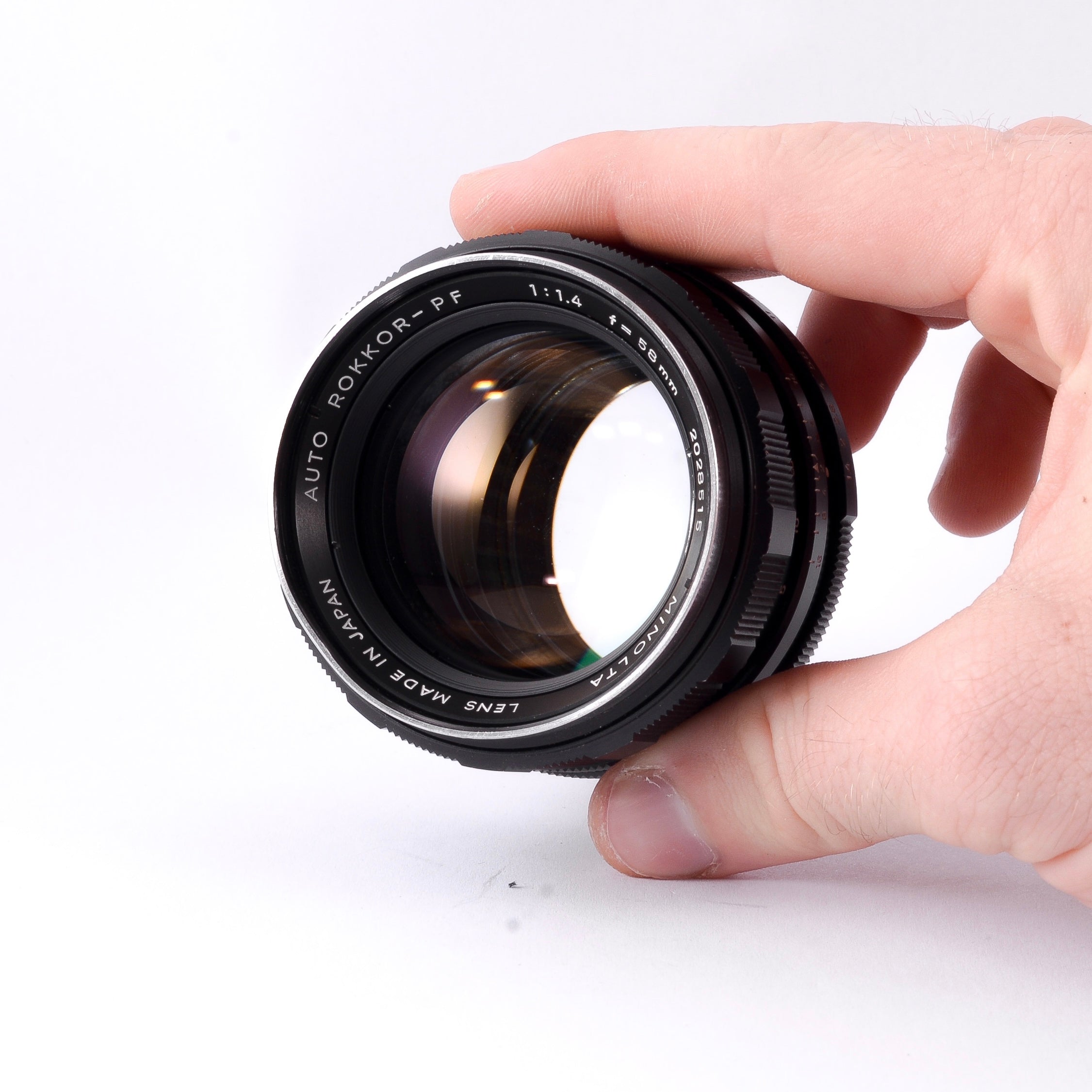 Minolta Auto Rokkor-PF 58mm f1.4 Lens – Mori Film Lab