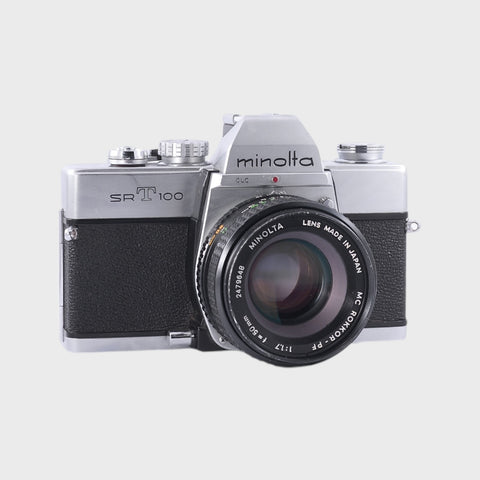 Minolta SRT 100 35mm SLR Film Camera with 50mm f1.7 Lens