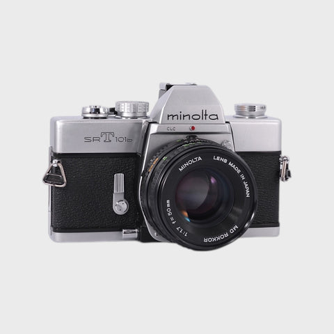 Minolta SRT 101b 35mm SLR film camera with 50mm f1.7 lens