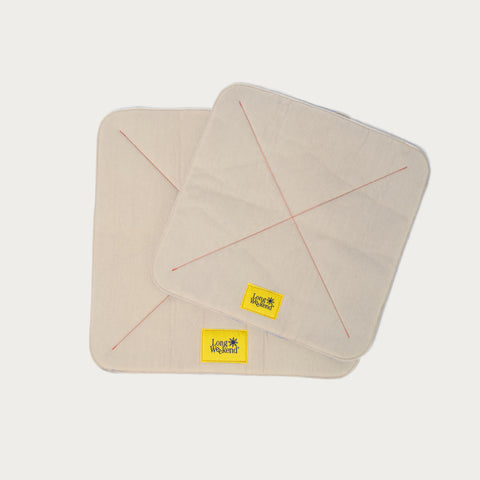 Long Weekend Padded Wrap 40x40cm - Creme