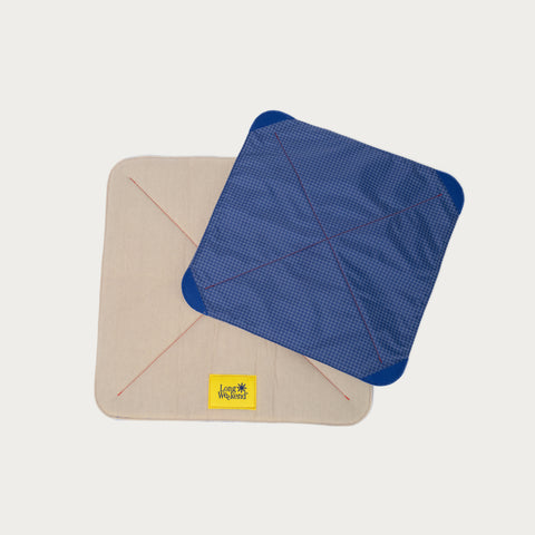Long Weekend Padded Wrap 40x40cm - Creme