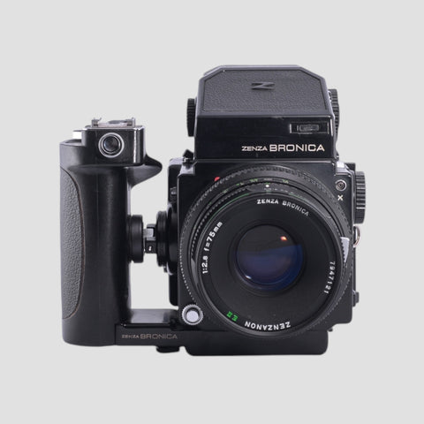 Bronica ETRS Medium Format film camera with 75mm f2.8 lens