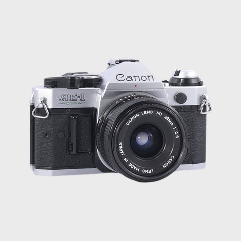 Canon AE-1 Program 35mm SLR film camera with 50mm f1.8 lens