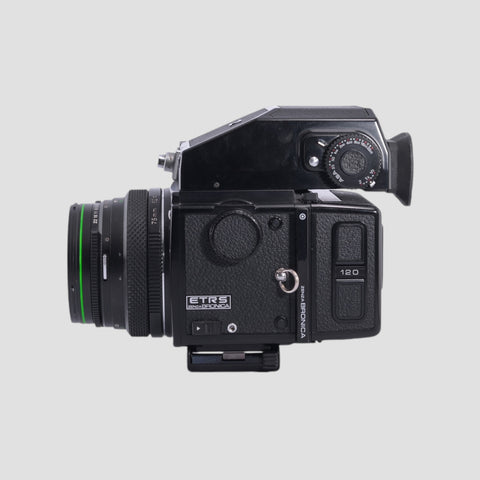 Bronica ETRS Medium Format film camera with 75mm f2.8 lens