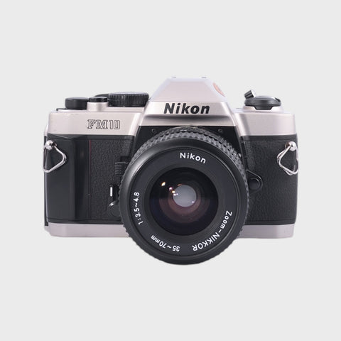 Nikon FM10 35mm SLR film camera with 35-70mm lens