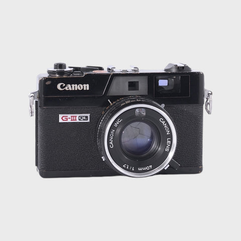 Canon Canonet QL17 G-III 35mm Rangefinder film camera with 40mm f1.7 lens