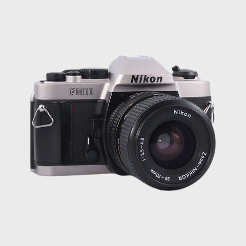 Nikon FM10 35mm SLR film camera with 35-70mm lens