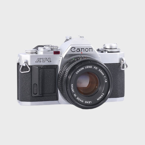 Canon AV-1 35mm SLR Film Camera with 50mm f1.8 Lens