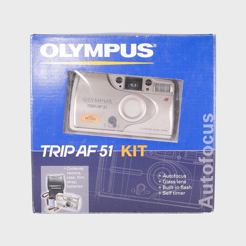 NOS: Olympus Trip AF51 Kit 35mm Point & Shoot Camera with 28mm Lens