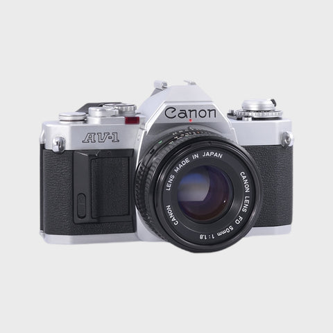 Canon AV-1 35mm SLR Film Camera with 50mm f1.8 Lens