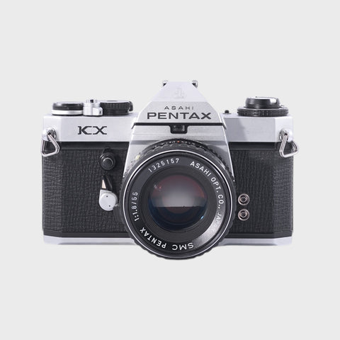 Pentax KX 35mm SLR film camera with 55mm f1.8 lens