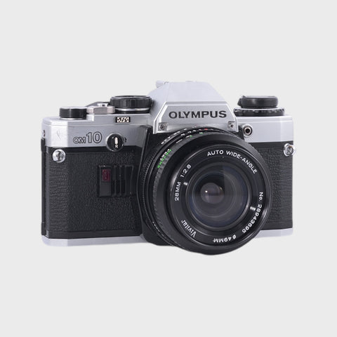 Olympus OM-10 35mm SLR film camera with 28mm f2.8 lens