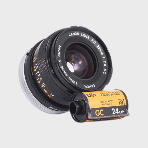 Boxed Canon FD 28mm lens – Mori Film Lab