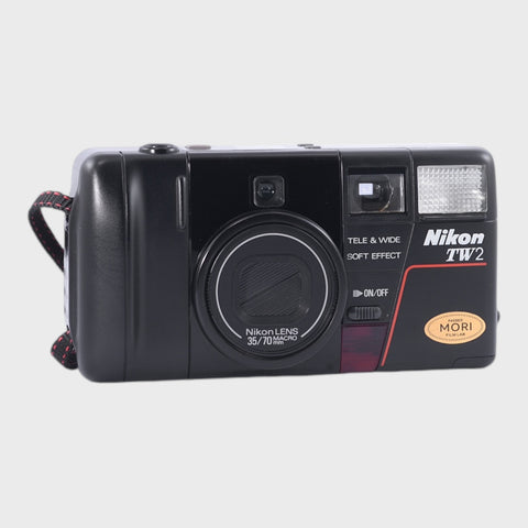 Nikon TW2 35mm Point & Shoot film camera with dual 35/70mm lens