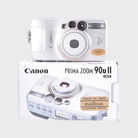 Canon Prima Zoom 90u II Date 35mm Point & Shoot Film Camera with 38-90mm Lens