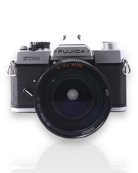 Fujica STX-1 35mm SLR film camera with 35-135mm zoom lens