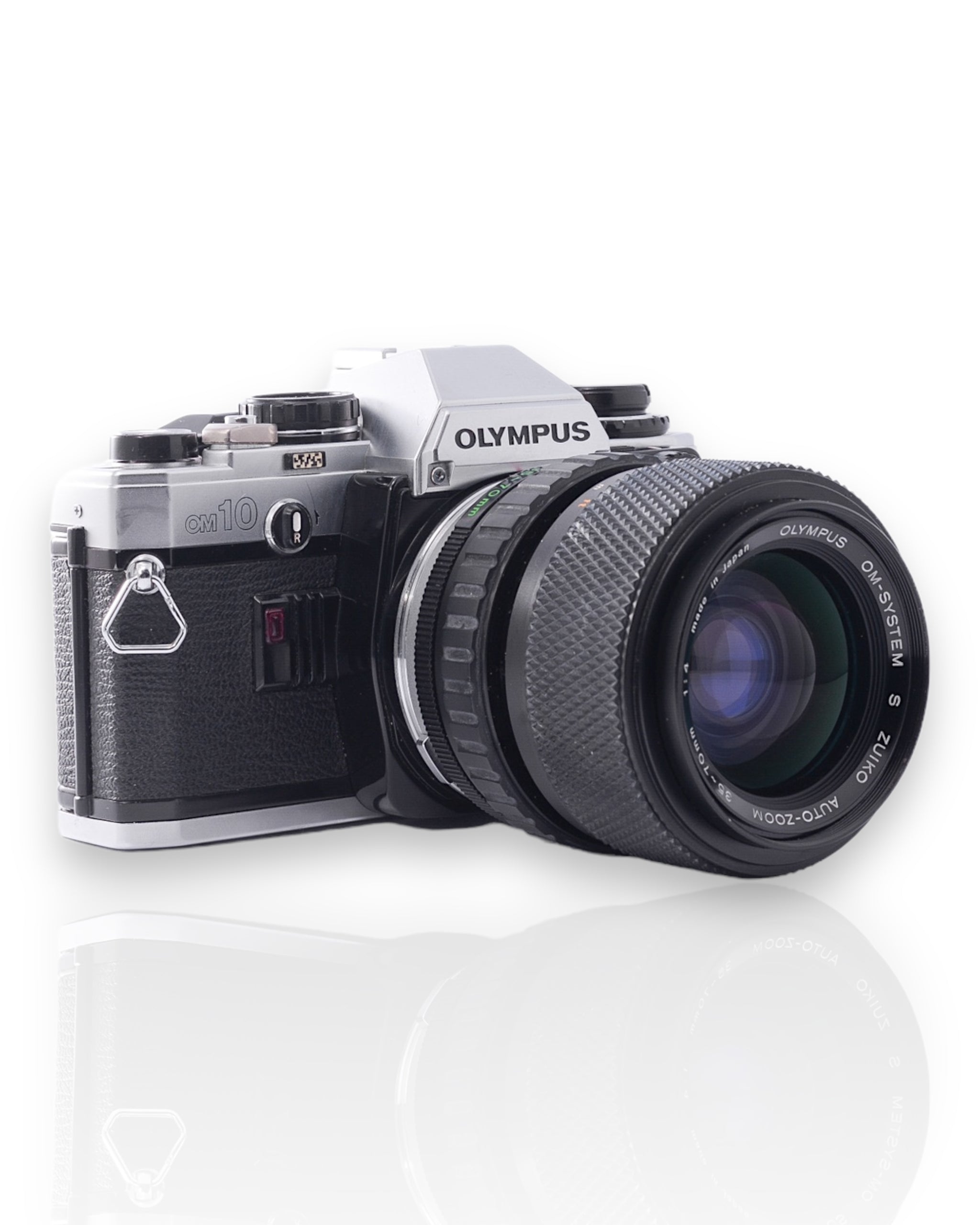 Olympus OM10 35mm SLR film camera with 35-70mm zoom lens u0026 manual adap -  Mori Film Lab