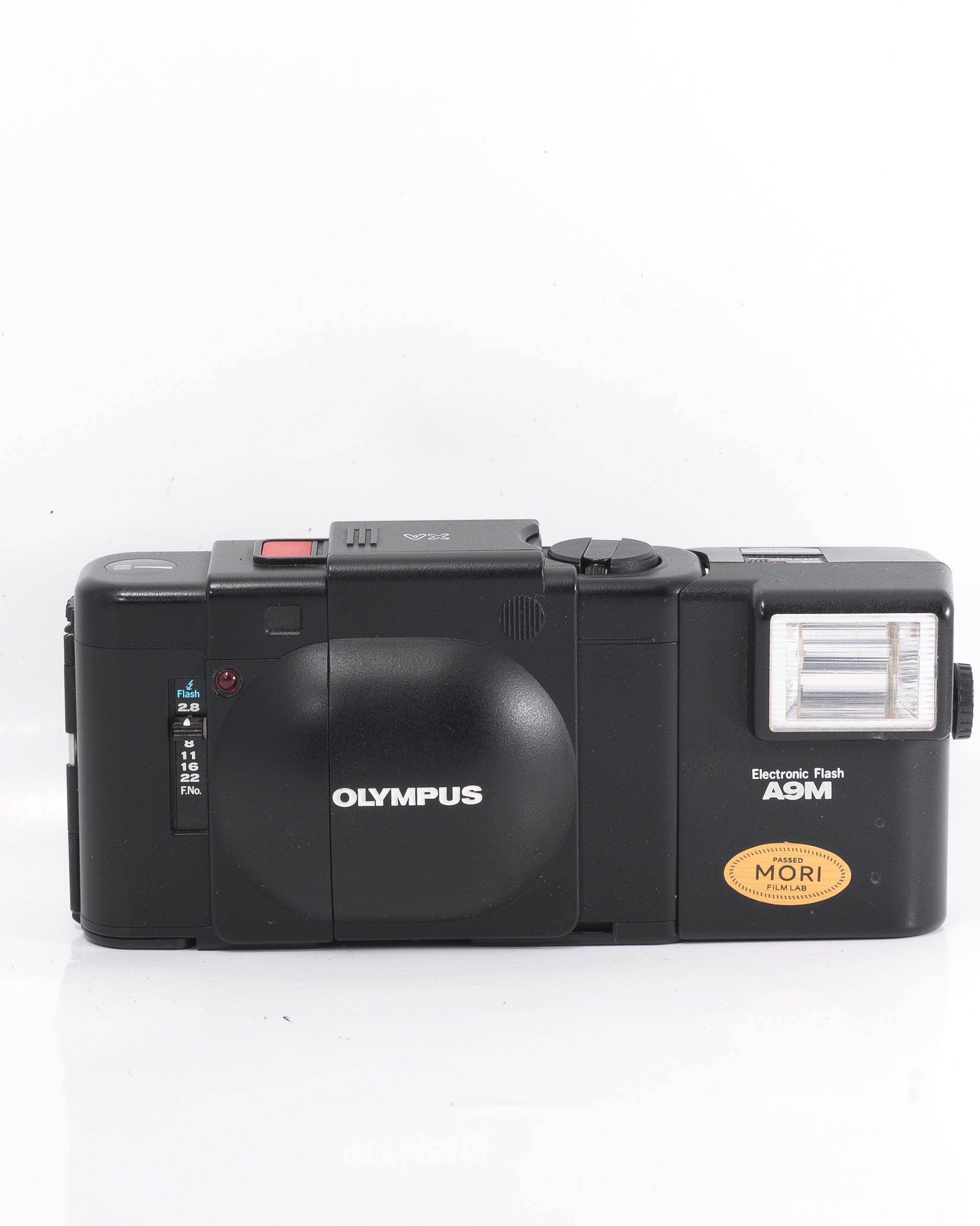 Olympus XA 35mm rangefinder film camera with 35mm f2.8 lens - Mori