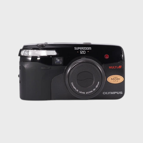 Olympus Superzoom 120 35mm Point and Shoot film camera with 35-120mm zoom lens